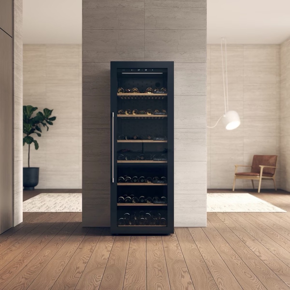 Dining Room Integrated Stainless Steel Wine Credenza