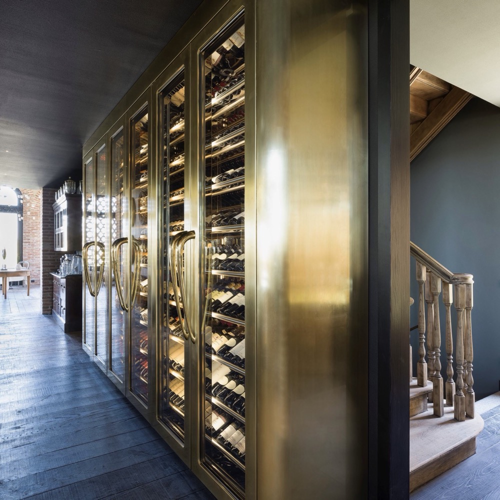 Bespoke Stainless Steel Wine Storage (Whisperkool Ceiling Mount 8000)