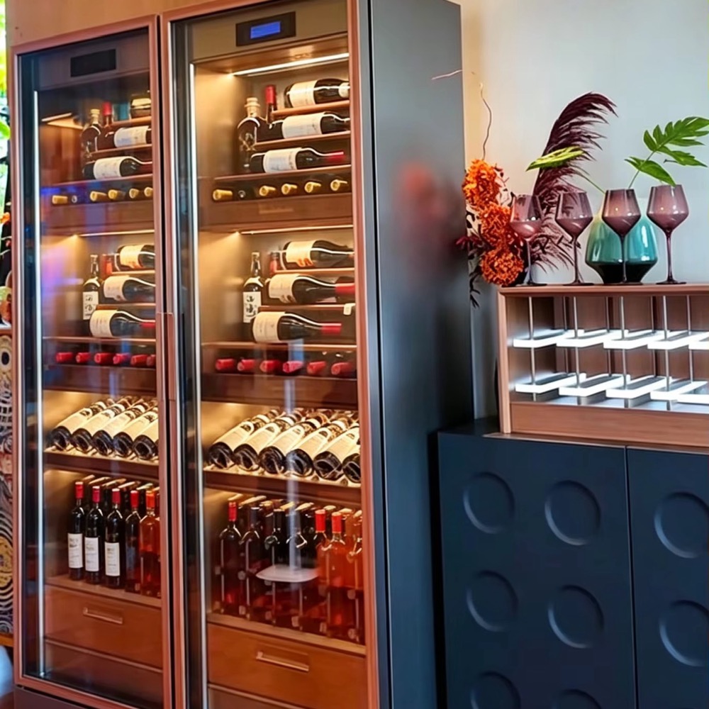 Bespoke Stainless Steel Wine Storage (Breezaire WKL 3000 Wine Cooling Unit)