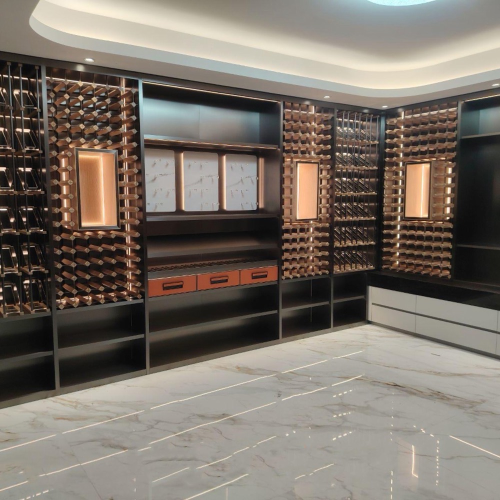 All-in-One Monoblock Wine Cellar Climate Unit Shelving Structure